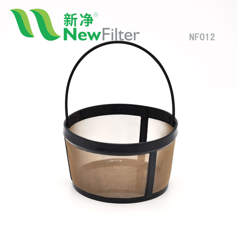 GOLD TONE COFFEE MESH FILTER PERMANENT REUSABLE BASKET